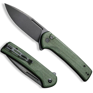 CIVIVI Conspirator Button Lock Folding Knife | Green / Black