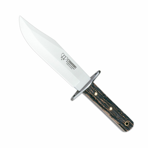 Cudeman JBK-II Fixed Blade Bowie Knife | Stag Horn / Satin