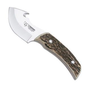 Cudeman Haakon Fixed Blade Skinning Knife | Stag Horn / Satin