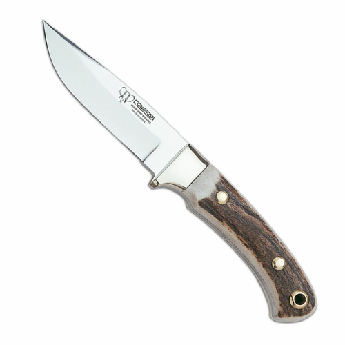 Cudeman 150-C Fixed Blade Hunting Knife | Stag Horn / Satin