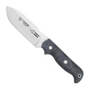 Cudeman Sanabria Bushcraft Fixed Blade Knife | Black / Satin
