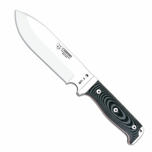 Cudeman MT-3 Fixed Blade Survival Knife | Black / Satin