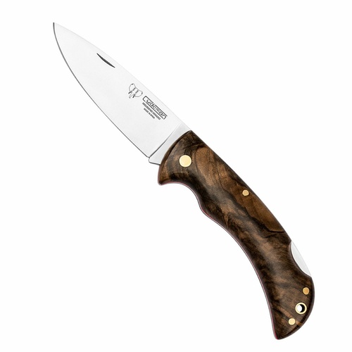 Cudeman Galatea Back Lock Folding Knife | Walnut Wood / Satin