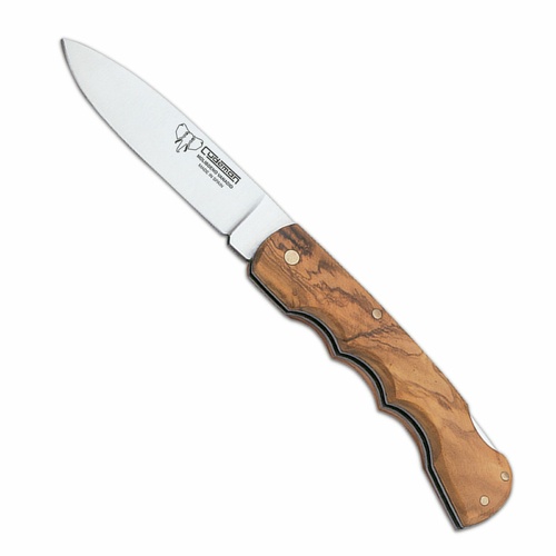 Cudeman Montesa Back Lock Folding Knife | Olive Wood / Satin