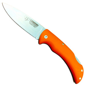 Cudeman Athenea Back Lock Folding Knife | Orange / Satin