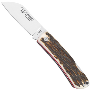 Cudeman Mariner Back Lock Folding Knife | Stag Horn / Satin