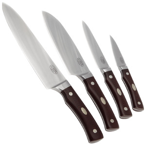 Fallkniven 4pc CMT Alpha, Delta, Sierra & Zulu Fixed Blade Chef's Knife Set