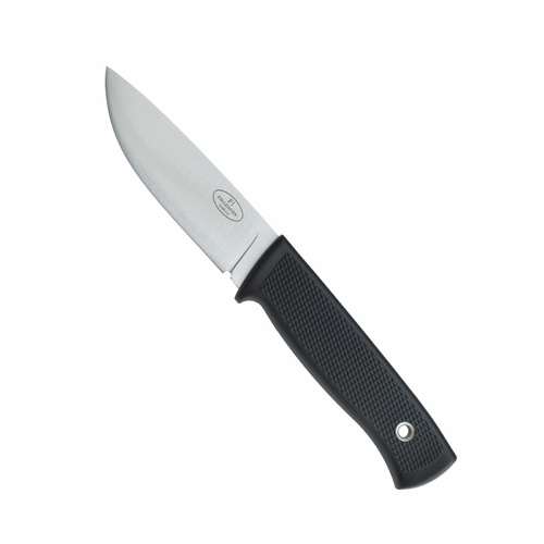 Fallkniven F1 LamCoS Fixed Blade Knife with Leather Sheath | Black / Satin