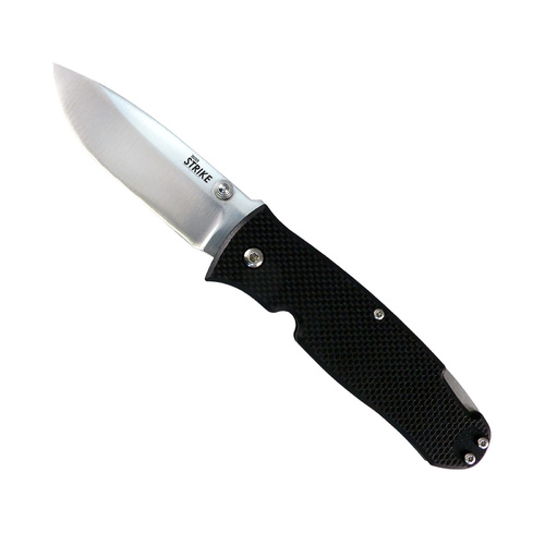 Ontario Knife Co. Dozier Strike Back Lock Folding Knife | Black / Satin