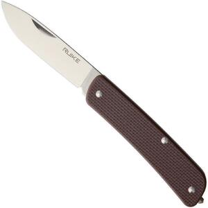Ruike Slip Joint Folding Knife | Brown / Silver | M11-N