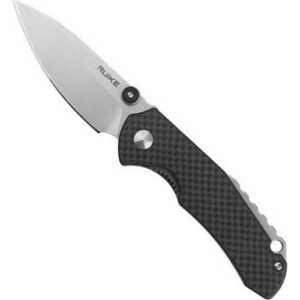 Ruike Liner Lock Folding Knife | Black / Satin | P671-CB