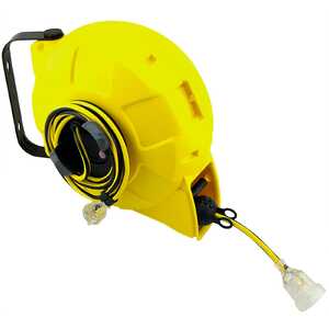 Ultracharge 15m Extension Lead Reel Retractable 10A | Yellow